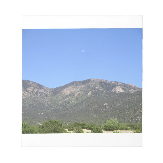Moon Over Sandia Mountains Anteckningsblock (Framsida)