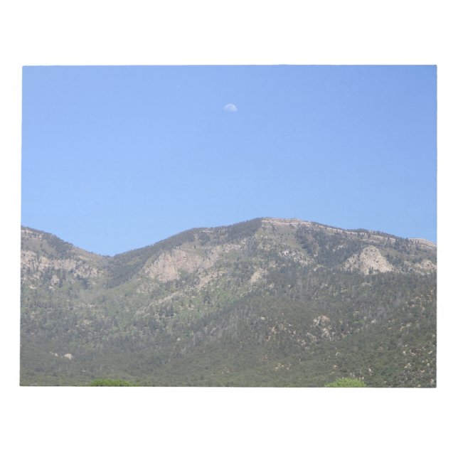 Moon Over Sandia Mountains Anteckningsblock (Framsida)