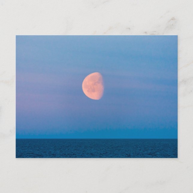 Moon Over the Bering Sea | Russia Far East Vykort (Framsida)