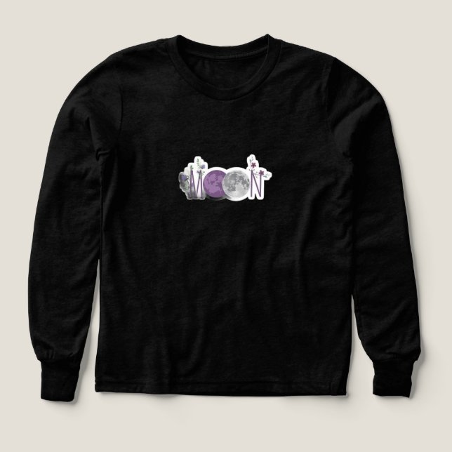 Moon Phase Floral Sweatshirt T Shirt (Design framsida)