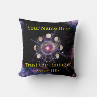 Moon Phases Decorative Pillow – Sacred Geometry &  Kudde