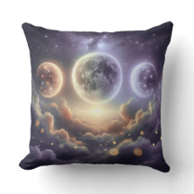 Moon Phases Over Clouds