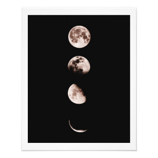 Moon Phases Wall Art – Celestial Home Decor Fototryck