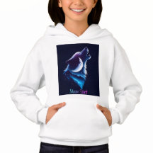 Moon Spirit - varg & drömmfångare design hoodie
