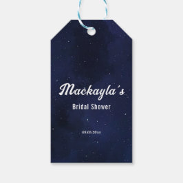 Moon, stjärnor och strängljus bröllopsfest presentetikett