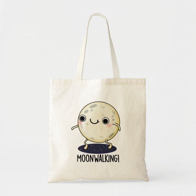 Moon Walking Funny Dance Pun  Tygkasse (Framsidan)
