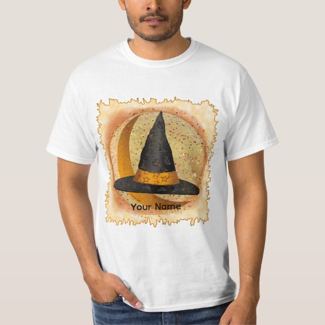 Moon Witch Hat  T Shirt (Framsida)