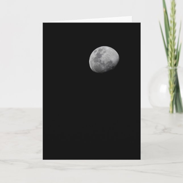 Moon with Black Sky | Zambia, South Luangwa Kort (Framsida)