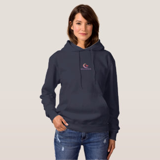 Moonbird "Grow through" Navy Hoodie T Shirt