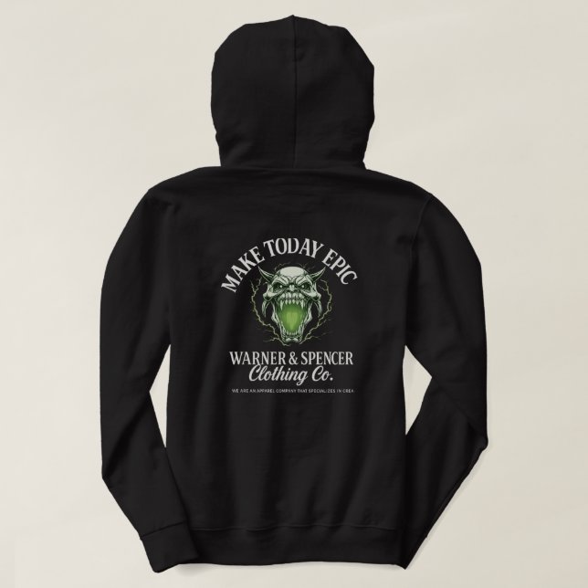 Moonbird x Epic Skull Hoodie (Design baksida)