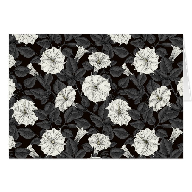 Moonblommor Hälsningskort (Framsidan Horizontal)