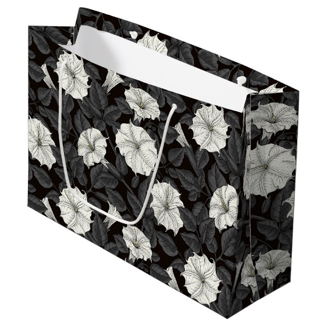 Moonblommor Large Gift Bag (Framsidan Vinklad)