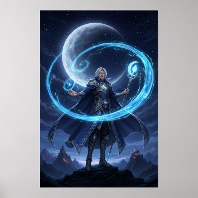 Moonbound Arcane Mage Poster Art (Framsidan)