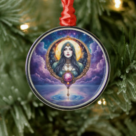 Moonbound Dreamkeeper – Guardian of the Night.   Julgransprydnad Metall