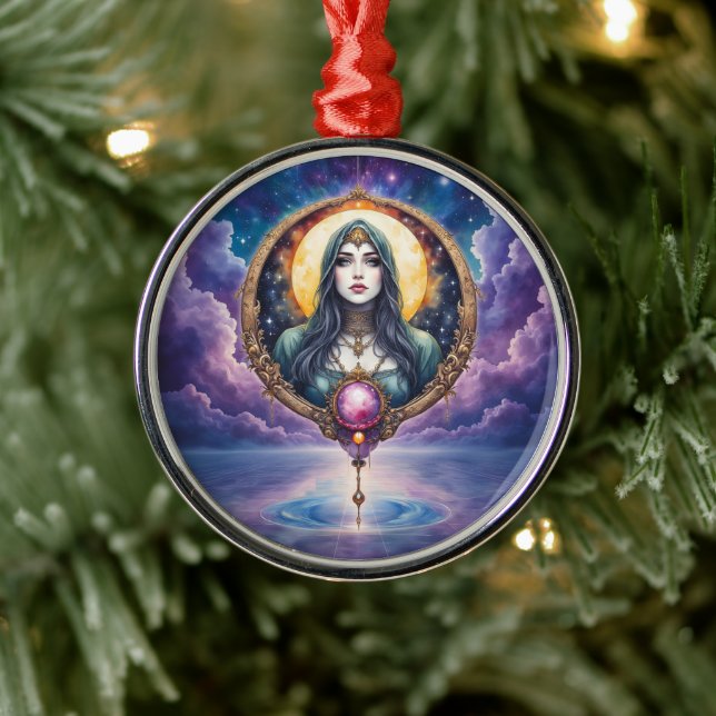 Moonbound Dreamkeeper – Guardian of the Night.   Julgransprydnad Metall (Träd)