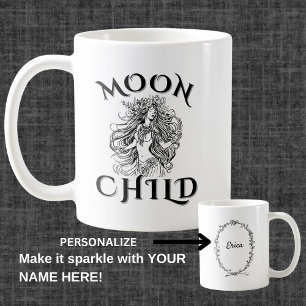 MoonChild Blommigt Divine Feminine Kaffemugg