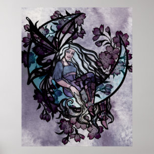 MoonChild Fairy Älvors Måne Barngudinna måne Poster