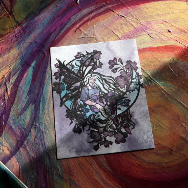 MoonChild Fairy Fairies Moon Child goddess moon    Vykort (Skapare uppladdad)