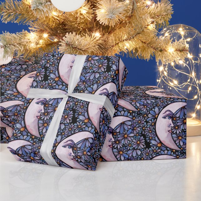 MoonChild Måne Goddes Art Måne Child Lila Presentpapper (Helgdagar)