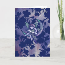 MoonChild Reading Fairy Watercolor Art
