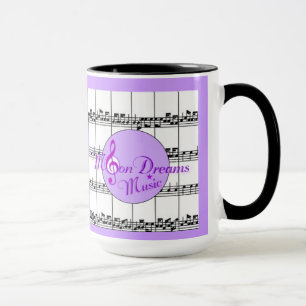MoonDreams Music Black Ringer Mugg