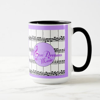 MoonDreams Music Black Ringer Mugg