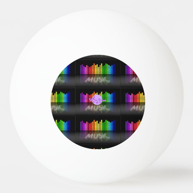 MoonDreams Music Equalizer 3-Star Ping Pong Boll (Framsidan)