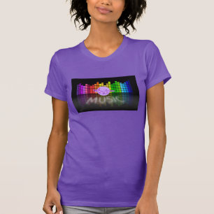 MoonDreams Music Equalizer Lila Bra Jersey Tee