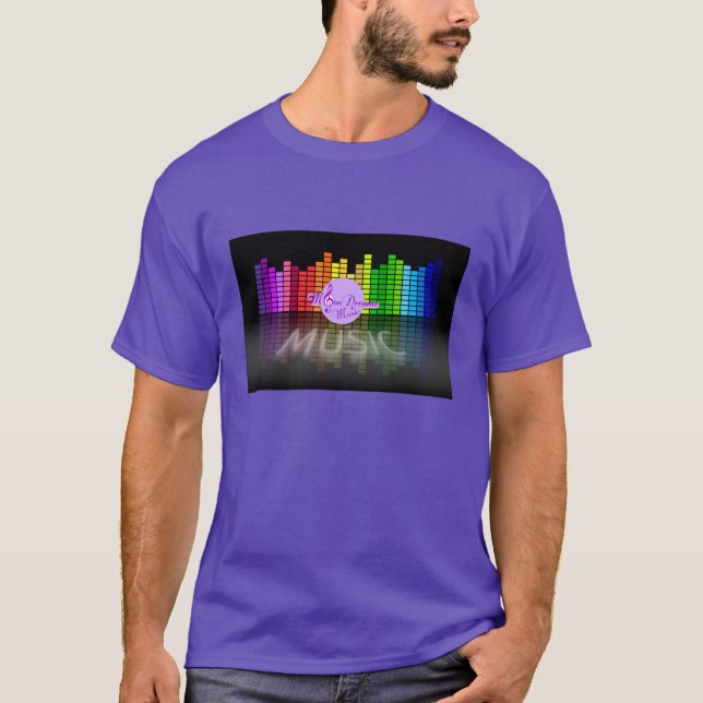 MoonDreams Music Equalizer Manar Lila T-Shirt (Framsida)