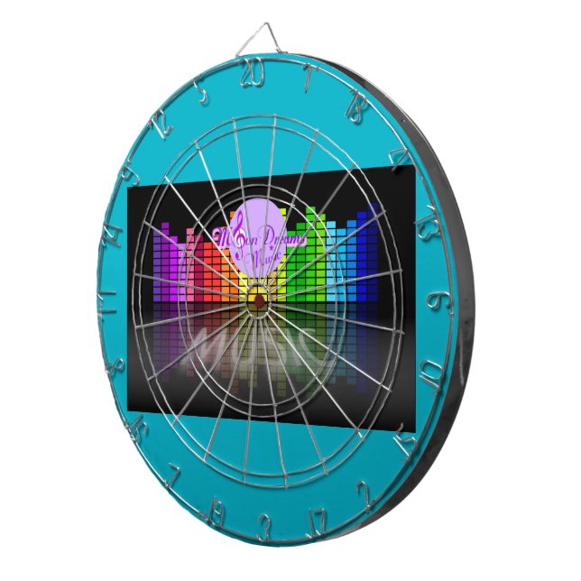 MoonDreams Music Equalizer Metall Cage Dartboard 2 Piltavla (Högra Framsidan)