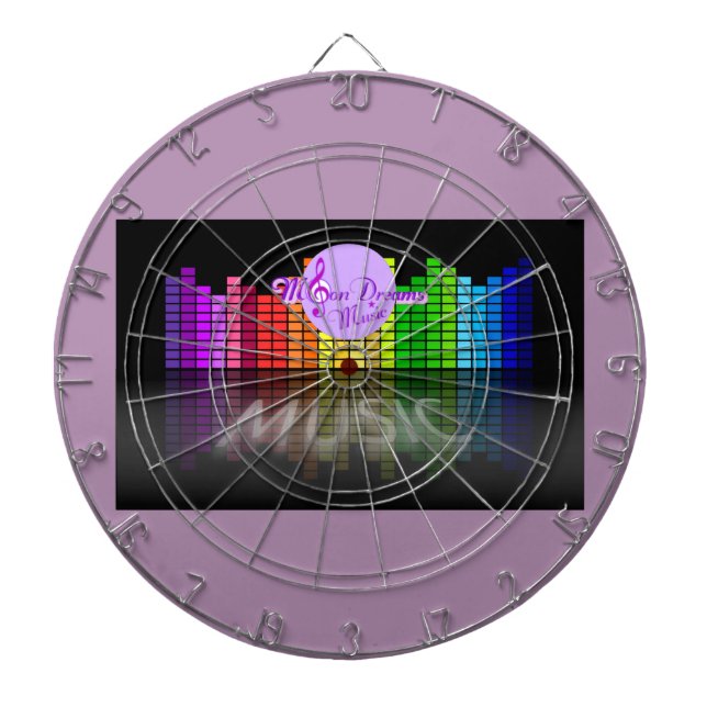 MoonDreams Music Equalizer Metall Cage Dartboard Darttavla (Framsidan)
