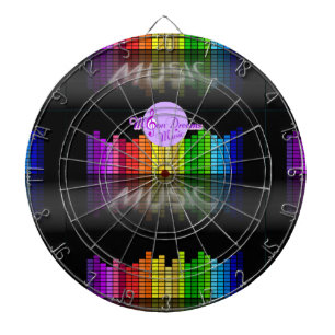 MoonDreams Music Equalizer Metall Cage Dartboard Piltavla