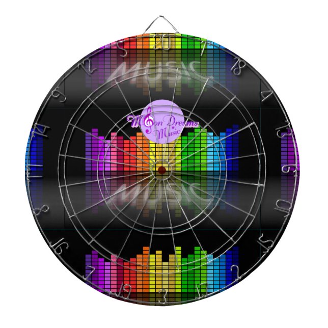 MoonDreams Music Equalizer Metall Cage Dartboard Piltavla (Framsidan)