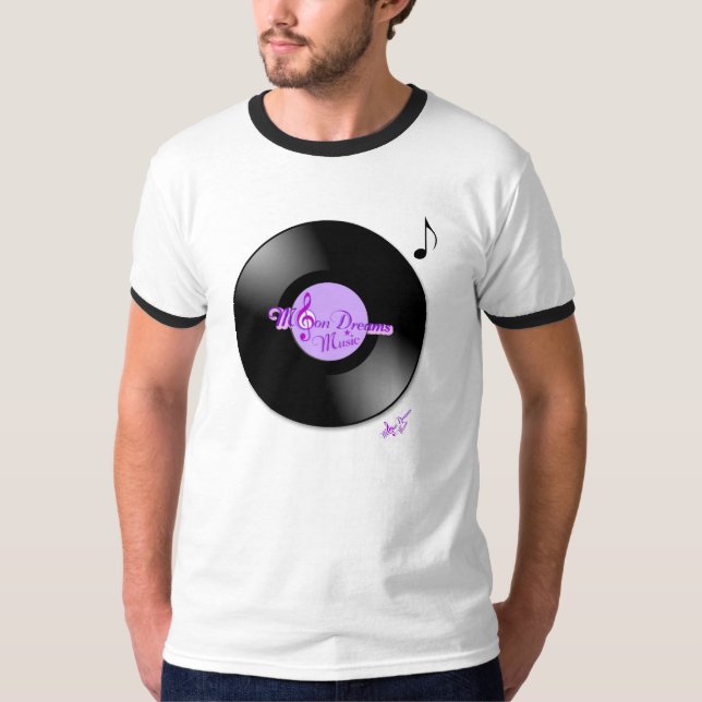 MoonDreams Music Record Manar Ringer T-Shirt (Framsida)