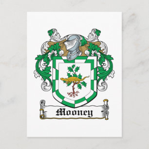 Mooney Family Crest Vykort