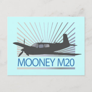 Mooney M20 Aviation Vykort