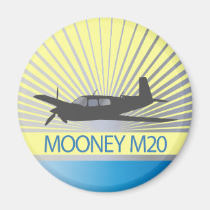 Mooney M20 flyg Magnet