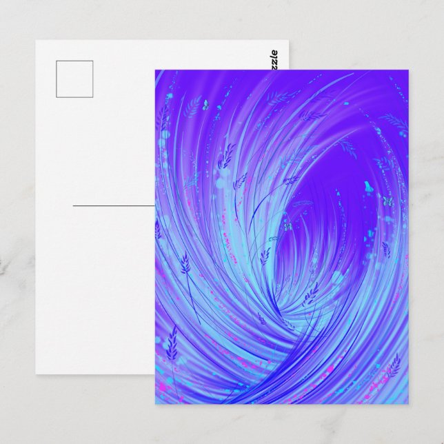 MoonFlower Enchanted Darden Vykort (Fram/baksida)