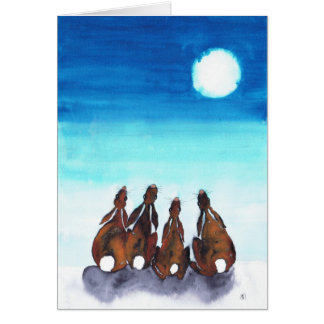MOONGAZING HARES HÄLSNINGSKORT