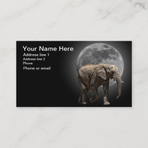 MOONGLOW-ELEFANT #1 VISITKORT