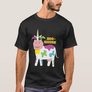 Moonicorn Funny Cow Unicorn Heifer Farmer Farm Cow T Shirt