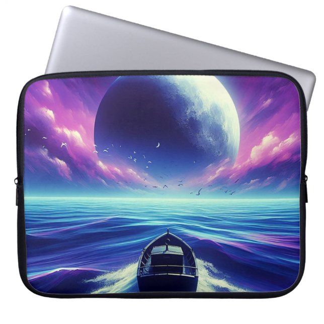 Moonight Ride Laptop Fodral (Framsidan)