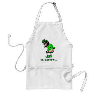 Mooning Leprechaun Apron Förkläde