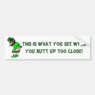 Mooning Leprechaun Bildekal