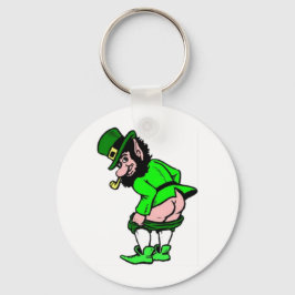 Mooning Leprechaun Nyckelring