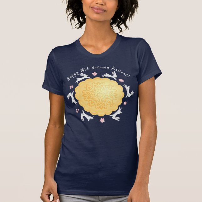 Moonkaka och kaninernas Måne-festival T Shirt (Framsida)