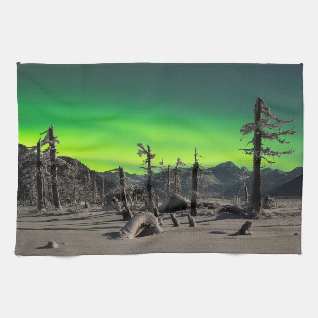 Moonlight Aurora Kökshandduk (Horisontell)