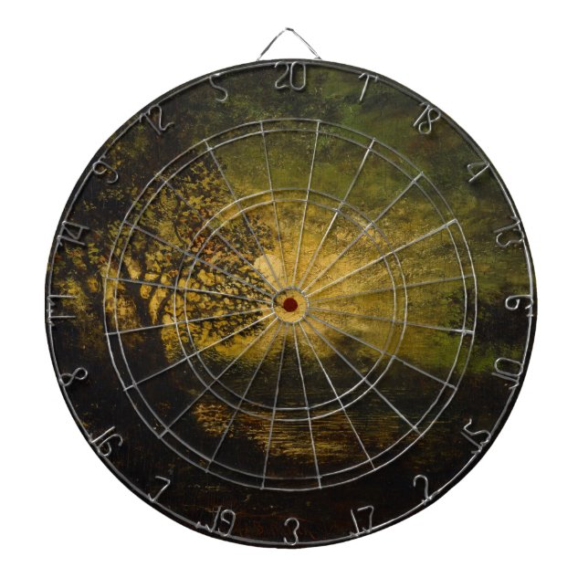 Moonlight (av Ralph Albert Blakelock) Darttavla (Framsidan)