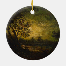 Moonlight (av Ralph Albert Blakelock) Julgransprydnad Keramik