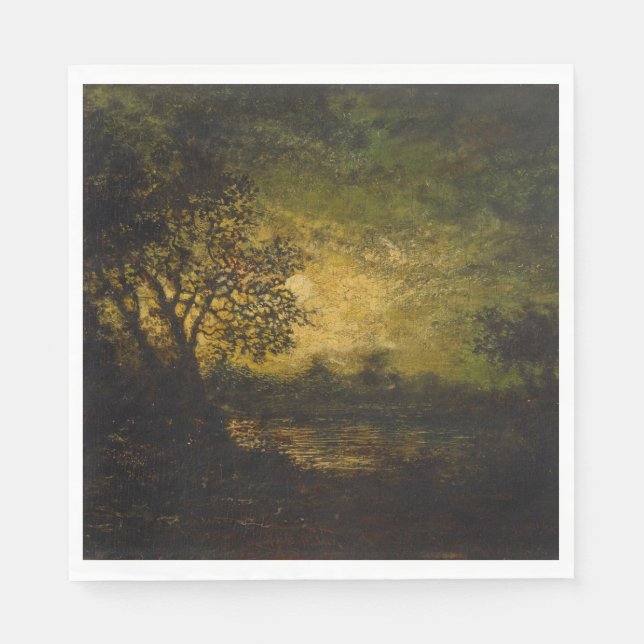 Moonlight (av Ralph Albert Blakelock) Pappersservett (Framsidan)